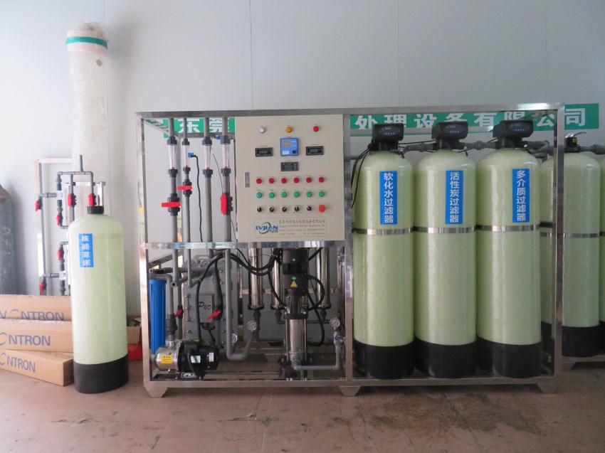 雙級(jí)反滲透+EDI高純水制取設(shè)備 電阻率15兆歐以上